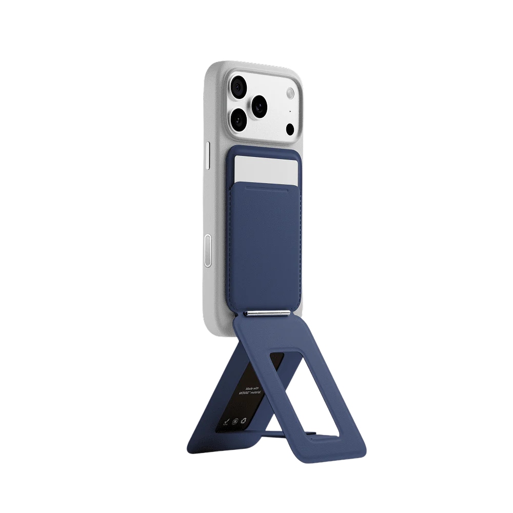 Moft Movas Snap Tripod MagSafe Magnetic Wallet and Phone Stand in  navy blue