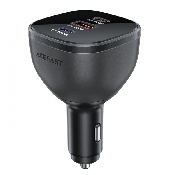 Car Charger Acefast B14, 165W, 5A, 1 x USB-A - 2 x USB-C, Black