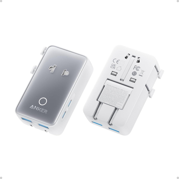 Wall Charger Anker Nano Travel, 20W, 3A, 2 x USB-A - 2 x USB-C, White A9215H21