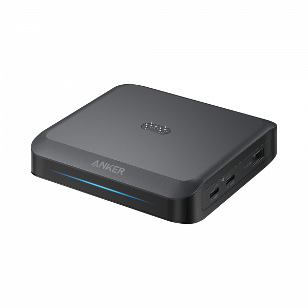 Desktop Charger Anker for Powerbank Prime, 150W, 5A, 1 x Pogo Pin - 1 x USB-A - 2 x USB-C, Black A1903G11