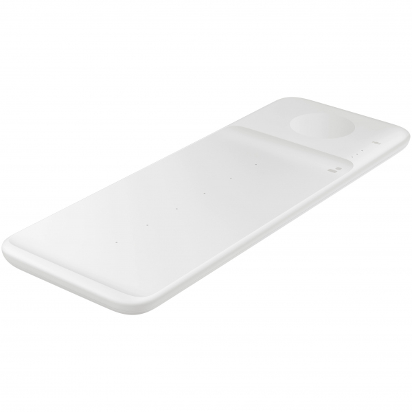 Wireless Charger Samsung Trio, 9W, 1A, with Wall Charger and USB-C Cable, White EP-P6300TWEGEU - Image 2