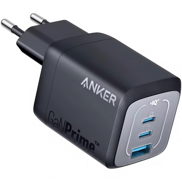 Wall Charger Anker Prime, 67W, 5A, 1 x USB-A - 2 x USB-C, Black A2669313