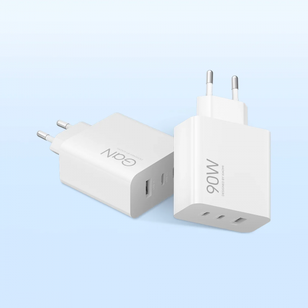 Wall Charger Xiaomi, 90W, 6.1A, 1 x USB-A - 2 x USB-C, White BHR087MEU - Image 3