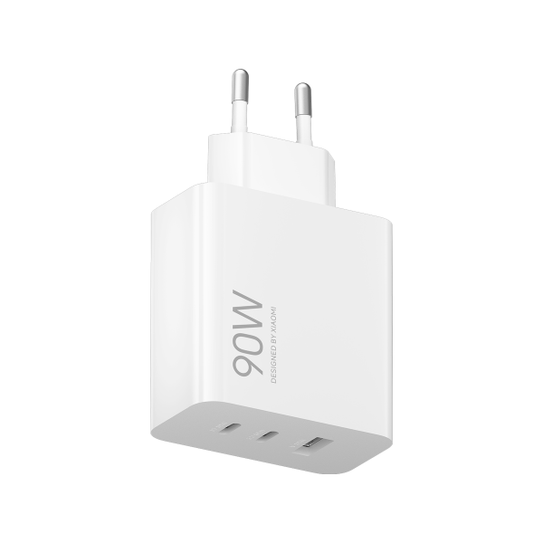 Wall Charger Xiaomi, 90W, 6.1A, 1 x USB-A - 2 x USB-C, White BHR087MEU