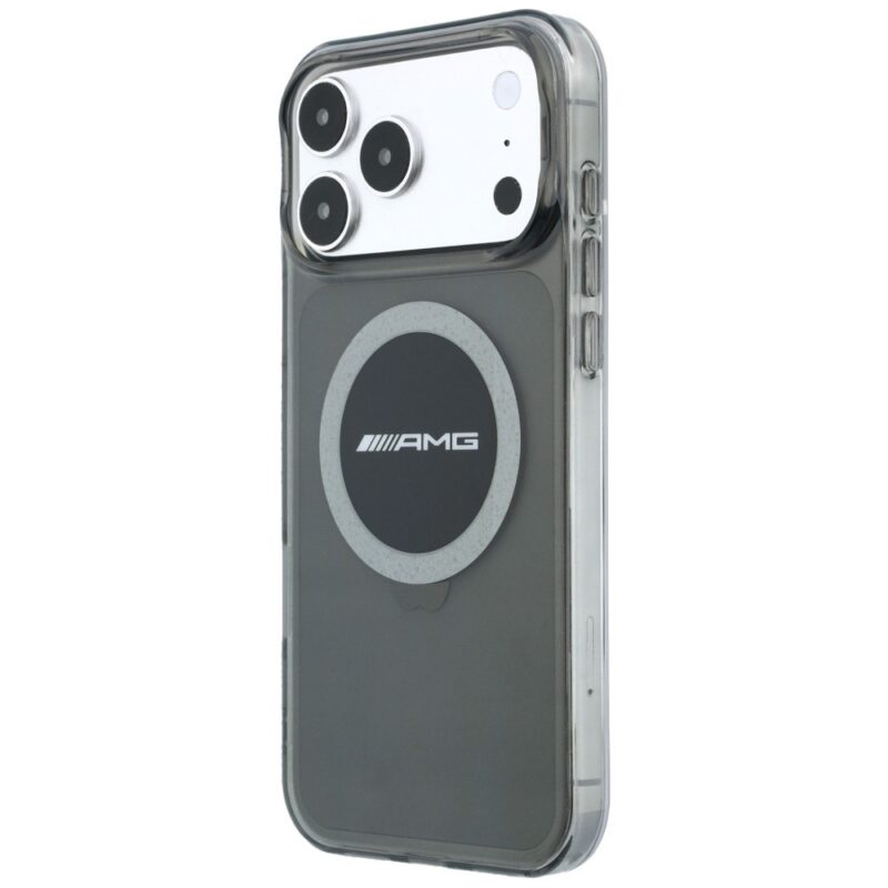 Case AMG IML Transparent Bicolor Block MagSafe for iPhone 18 Pro Max / 17 Pro Max black - Image 2