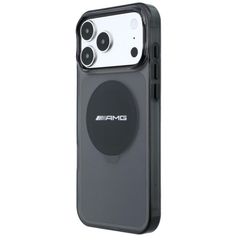 Case AMG IML Transparent Bicolor Block MagSafe for iPhone 18 Pro Max / 17 Pro Max black - Image 2