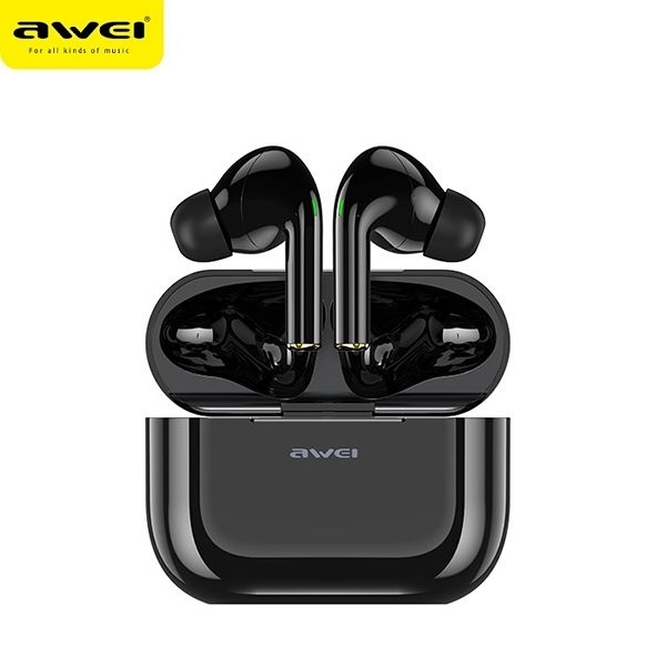 AWEI Bluetooth 5.0 T29 TWS headphones + docking station black