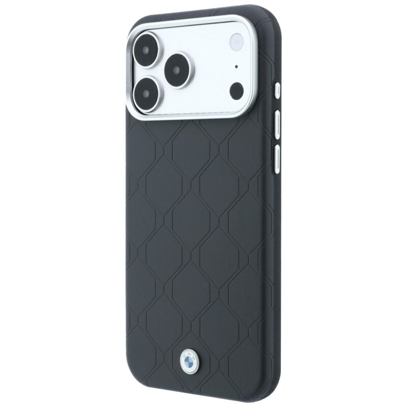 BMW Sign Deboss Quilted Metal Logo MagSafe Case for iPhone 18 Pro / 17 Pro Anthracite - Image 2