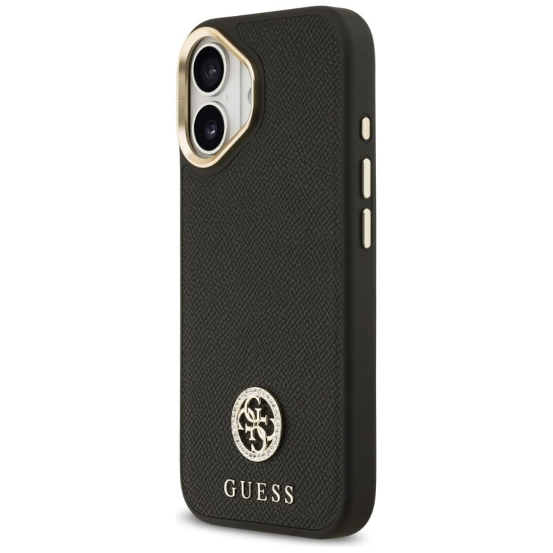 Case Guess Grained Strass Logo MagSafe for iPhone 17 black - Image 2