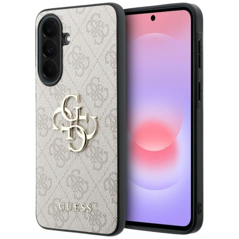 Case Guess Leather 4G Metal Logo for      Samsung Galaxy A37 5G pink