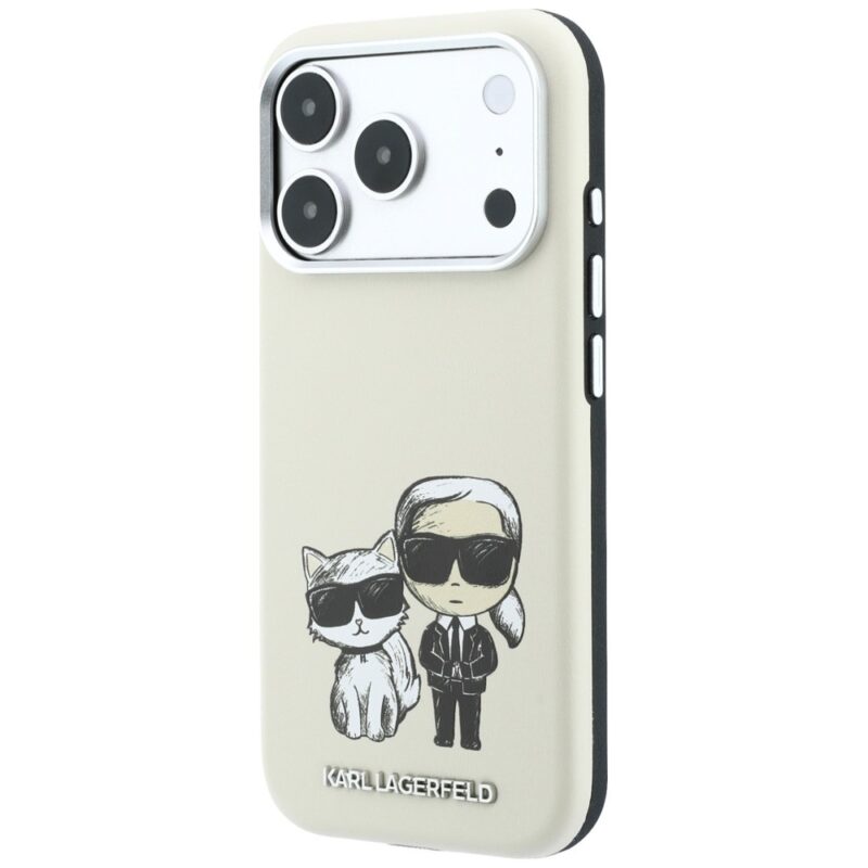 Case Karl Lagerfeld Smooth Karl & Choupette Bodies Sketch MagSafe for iPhone 18 Pro Max/17 Pro Max b - Image 2