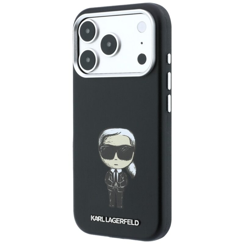 Case Karl Lagerfeld Smooth Ikonik Sketch MagSafe for iPhone 18 Pro Max / 17 Pro Max Black - Image 2