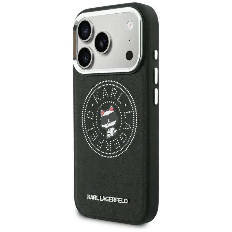 Case Karl Lagerfeld Point & Choupette Sketch MagSafe for iPhone 18 Pro Max / 17 Pro Max black - Image 2