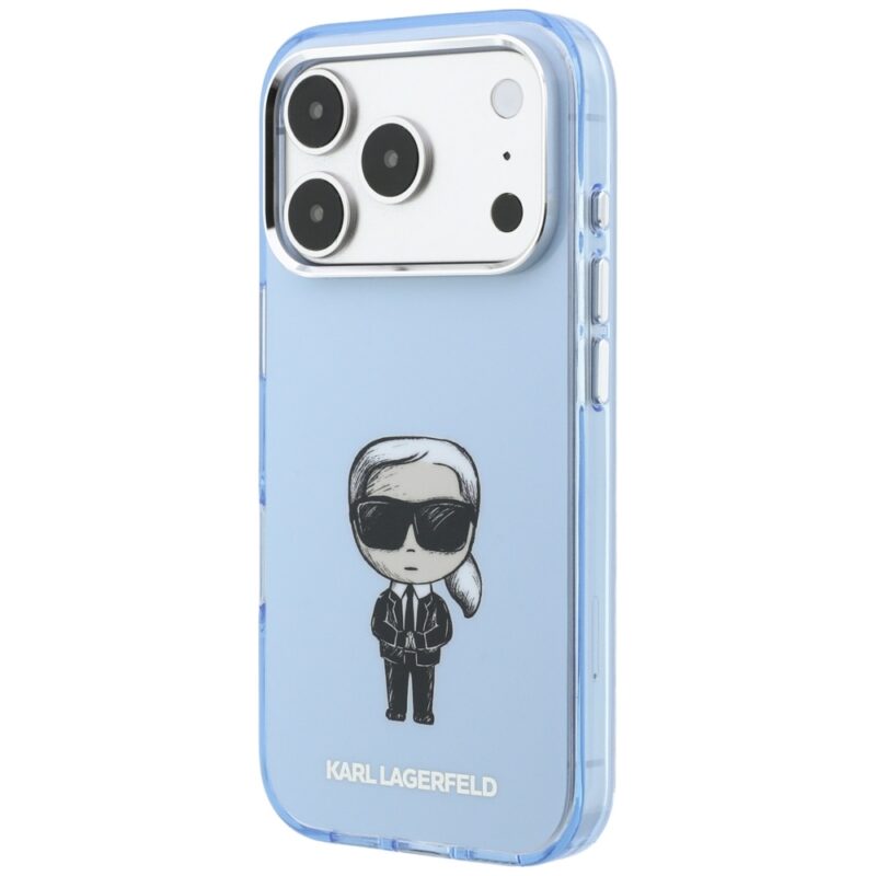 Case Karl Lagerfeld IML Ikonik Sketch Print MagSafe for iPhone 18 Pro / 17 Pro light blue - Image 2