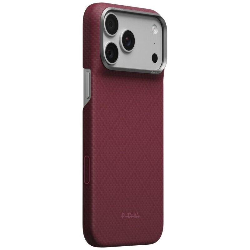Case PITAKA Edge Argyle MagSafe for iPhone 18 Pro Max / 17 Pro Max burgundy - Image 2
