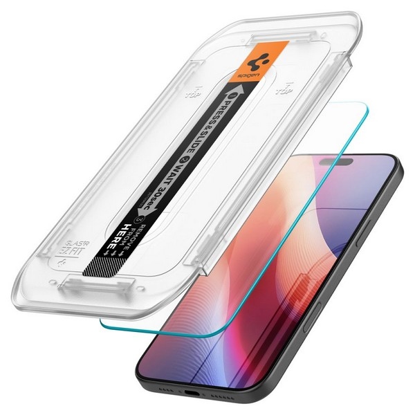 Spigen Glas.TR iPhone 16 Pro Max 6.9" "EZ FIT" 2 pcs. clear tempered glass AGL07907 - Image 2