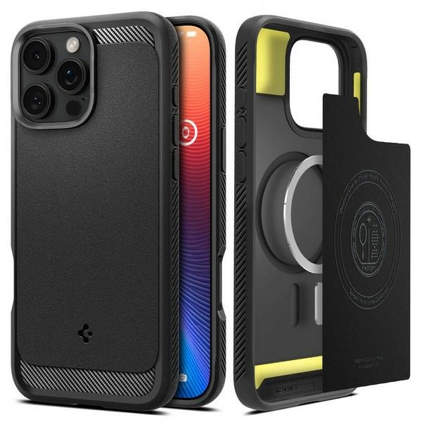 Spigen Rugged Armor iPhone 16 Pro 6.3" black matte ACS08115