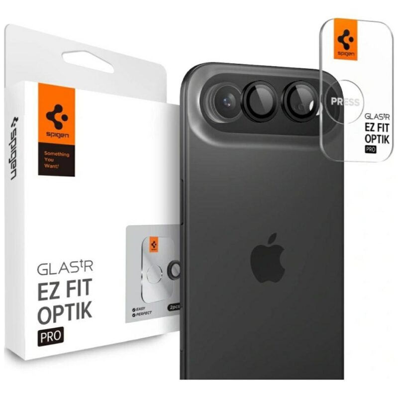 Spigen Optik Pro Glas. TR "EZ FIT" Camera Lens Glass for iPhone Air 2 pcs. Black