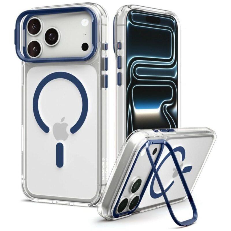 Spigen Ultra Hybrid Optik S MagSafe Case for iPhone 17 Pro / 18 Pro transparent navy blue