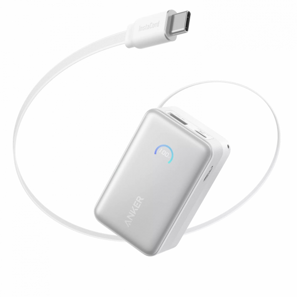 Powerbank Anker Nano, 10000mAh, 45W, QC + PD, White A1638H21
