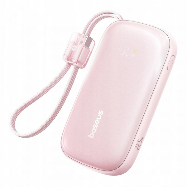 Powerbank Baseus EnerFill FC21 QPow 3 Ultra, 10000mAh, 22.5W, QC + PD, Pink E0027L02