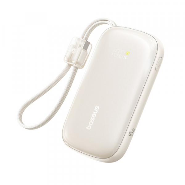 Powerbank Baseus EnerFill FC21 QPow 3 Ultra, 10000mAh, 45W, QC + PD, Beige E0027Q01