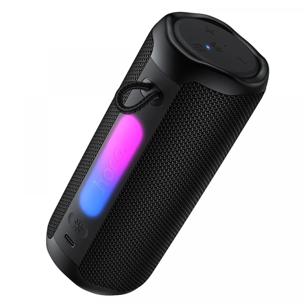 Bluetooth Speaker Hoco HC50, 8W, TWS, RGB, Waterproof, Black