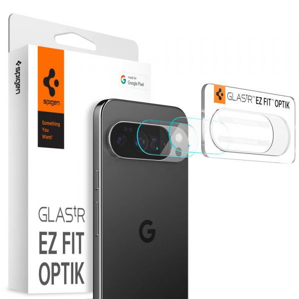 Camera Lens Protector Spigen GlastR Optik for Google Pixel 10 Pro, 2-Pack, Transparent AGL09662